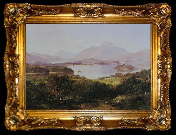 framed  Horatio Mcculloch A View of Loch Lomond, ta009-2
