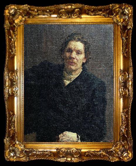 framed  Ilya Repin Portrait of writer Maxim Gorky, ta009-2