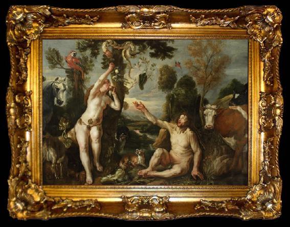 framed  Jacob Jordaens Adam and Eve, ta009-2
