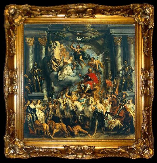 framed  Jacob Jordaens Triumph of Prince Frederick Henry of Orange., ta009-2