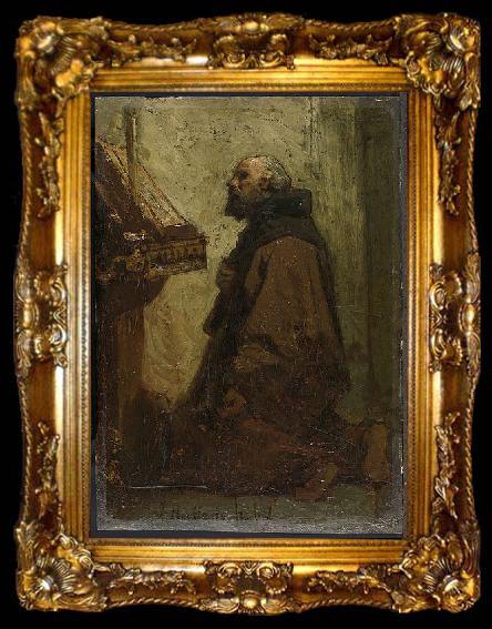framed  Jacob Maris Praying Monk, ta009-2
