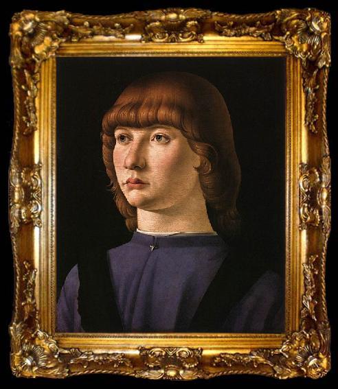 framed  Jacometto Veneziano Portrait of a boy, ta009-2