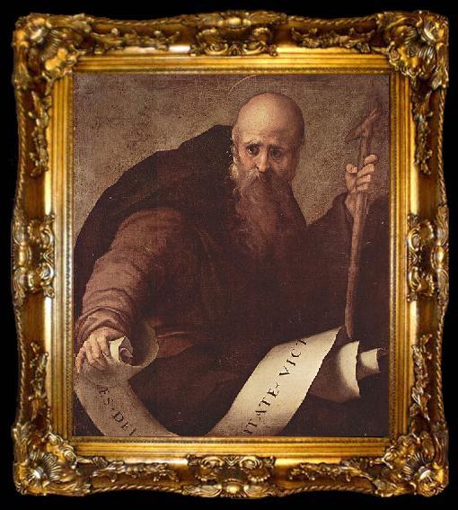 framed  Jacopo Pontormo Hl. Antonius Abbas, ta009-2