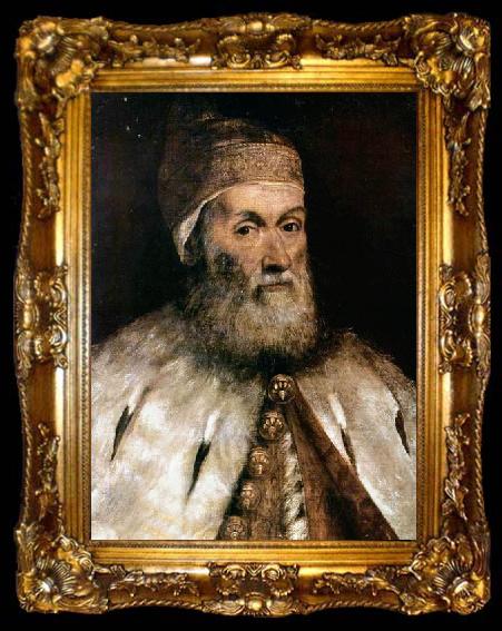 framed  Jacopo Tintoretto Doge of Venice Gerolamo Priuli, ta009-2