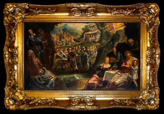 framed  Jacopo Tintoretto The Worship of the Golden Calf, ta009-2