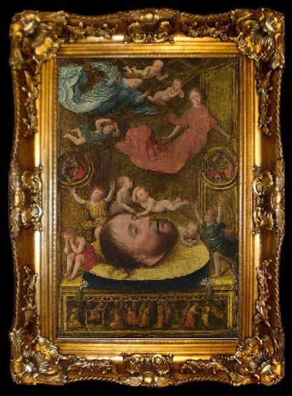 framed  Jan Mostaert The Head of Saint John the Baptist, ta009-2
