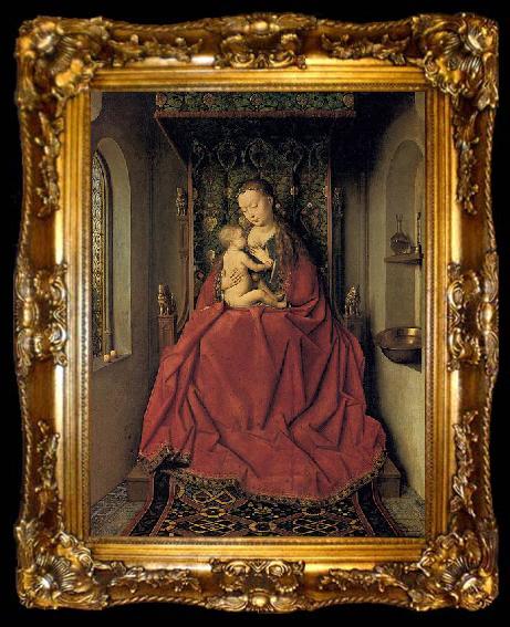 framed  Jan Van Eyck Suckling Madonna Enthroned, ta009-2