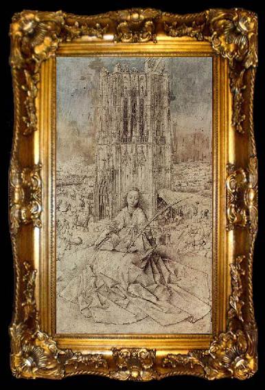framed  Jan Van Eyck Die Hl. Barbara, ta009-2