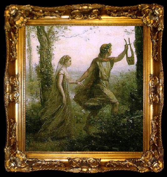 framed  Jean-Baptiste Camille Corot Modification of Orphee ramenant Eurydice des enfers, ta009-2