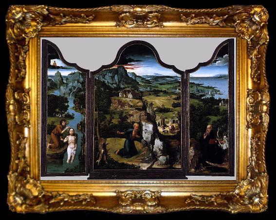 framed  Joachim Patinir Triptych, ta009-2