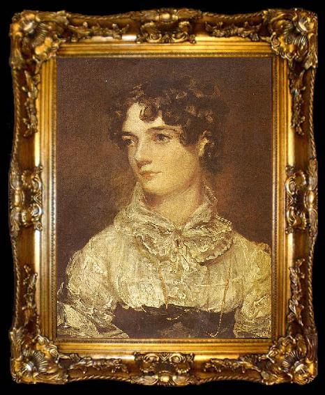 framed  John Constable Portrait der Maria Bicknell, ta009-2