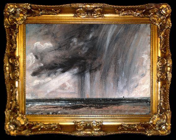 framed  John Constable Seascape Study with Rain Cloud, ta009-2