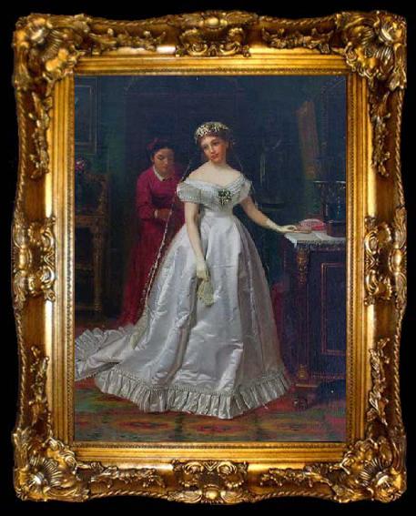 framed  John George Brown The Bride, ta009-2