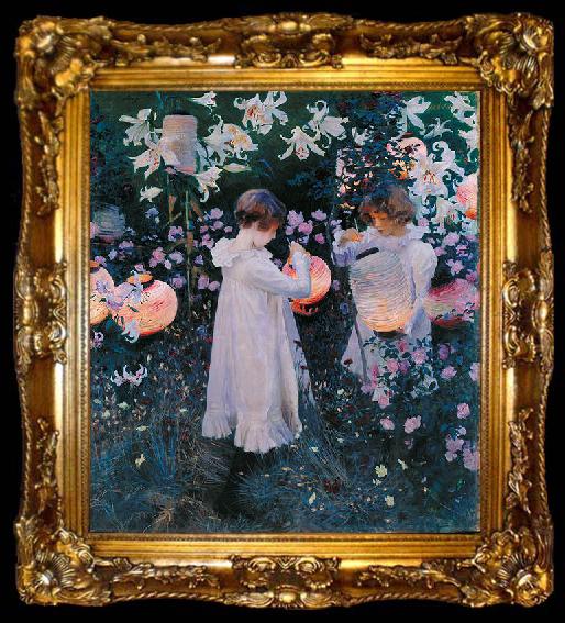 framed  John Singer Sargent Carnation Lily Lily Rose, ta009-2