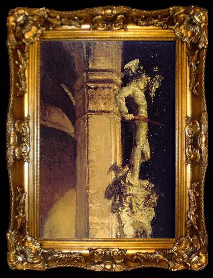 framed  John Singer Sargent Statue of Perseus by Night, ta009-2