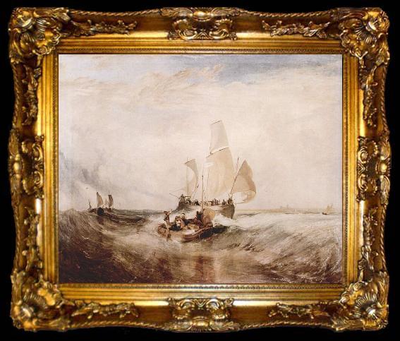 framed  Joseph Mallord William Turner Passagiere gehen an Bord, ta009-2