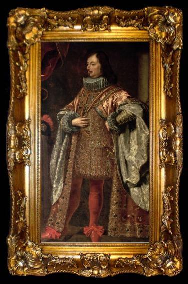 framed  Justus Sustermans Portrait of Vincenzo II Gonzaga, ta009-2