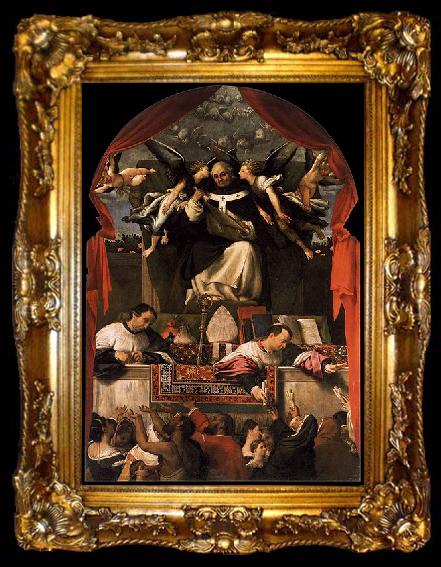 framed  Lorenzo Lotto The Alms of St Anthony, ta009-2