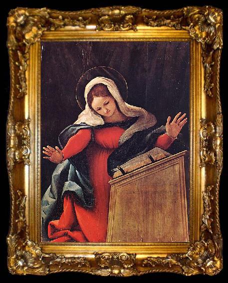 framed  Lorenzo Lotto Virgin Annunciate, ta009-2