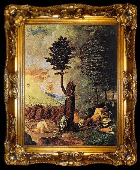 framed  Lorenzo Lotto Allegory, ta009-2