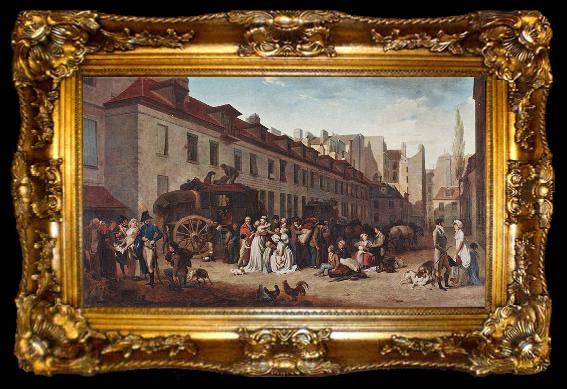 framed  Louis-Leopold Boilly The Arrival of the Diligence, ta009-2