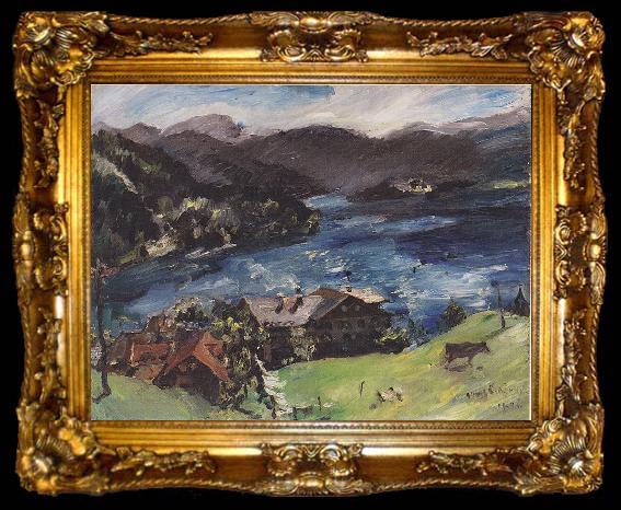framed  Lovis Corinth Landscape with cattle, ta009-2