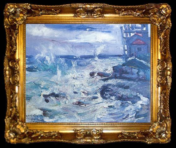 framed  Lovis Corinth Sturm auf Cap Ampeglio, ta009-2