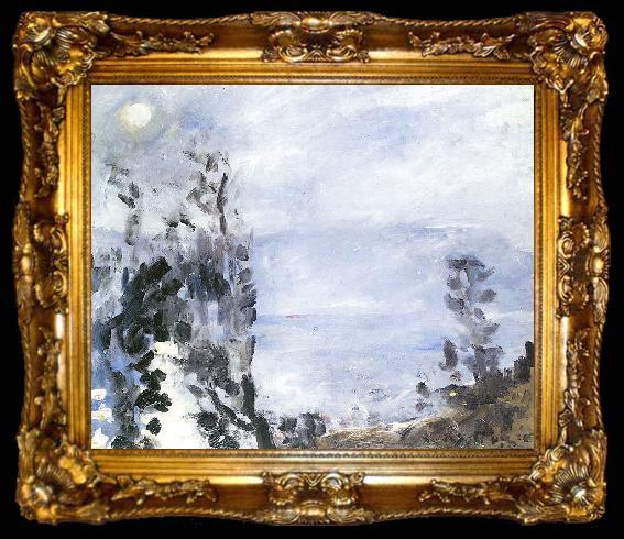 framed  Lovis Corinth Walchensee, Junimond, ta009-2