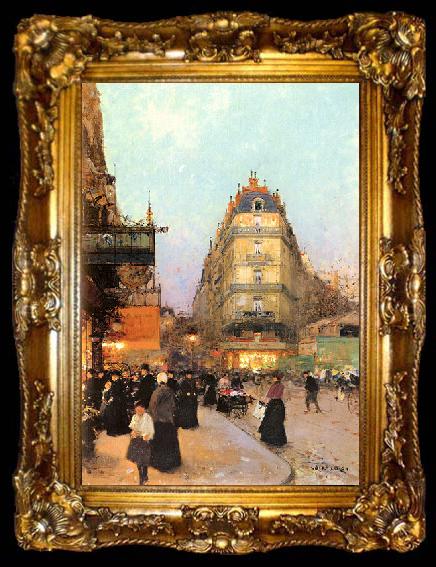 framed  Luigi Loir Les Grands Boulevards, ta009-2