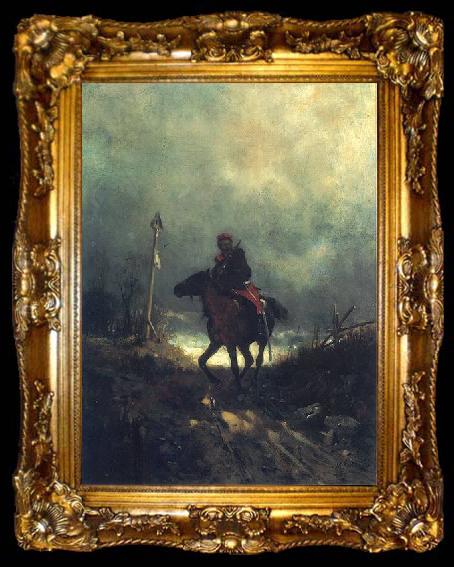 framed  Maksymilian Gierymski Insurgent of 1863., ta009-2