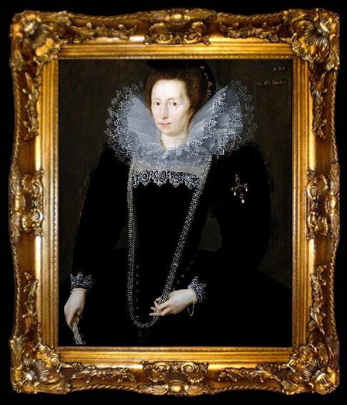 framed  Marcus Gheeraerts Lady Margaret Dormer, ta009-2