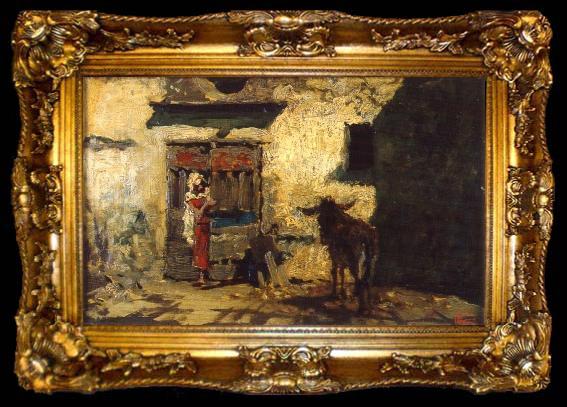 framed  Maria Fortuny i Marsal Pati arab, ta009-2