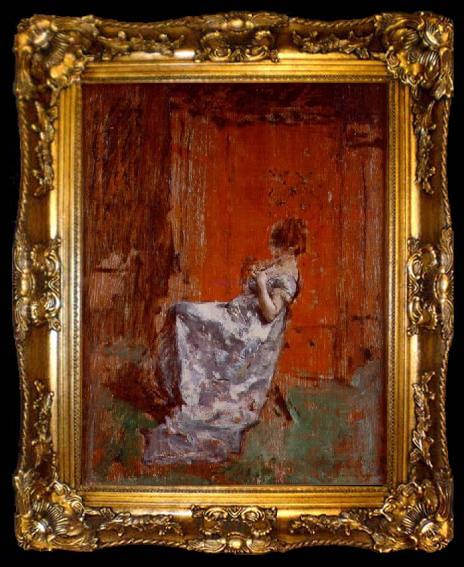 framed  Maria Fortuny i Marsal Cecilia embarassada, ta009-2