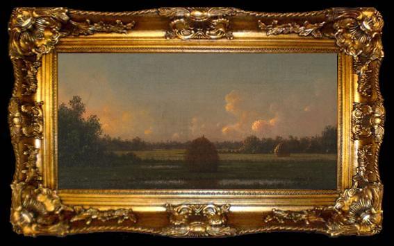 framed  Martin Johnson Heade Haystacks, ta009-2
