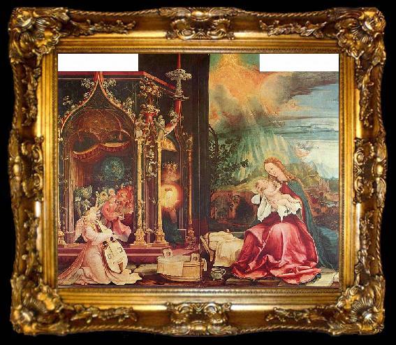 framed  Matthias Grunewald Isenheim Altarpiece, formerly the main altarpiece of the Antonine in Isenheim, ta009-2