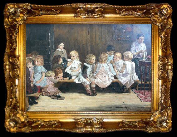 framed  Max Liebermann Infants School (Bewaarschool) in Amsterdam, ta009-2