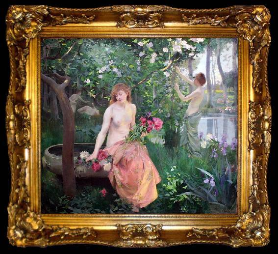 framed  Menard, Emile-Rene Spring, ta009-2