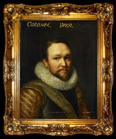 framed  Michiel Jansz. van Mierevelt Portrait of Sir Horace Vere, ta009-2