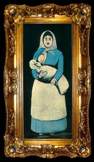 framed  Niko Pirosmanashvili A Nurse with a Baby, ta009-2