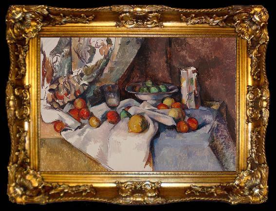 framed  Paul Cezanne Still Life with Apples, ta009-2