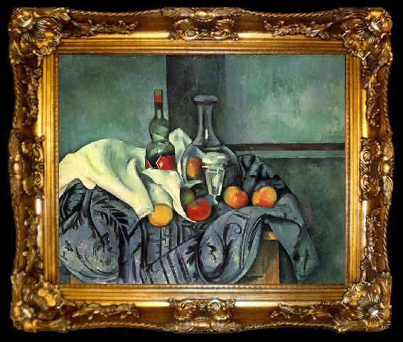framed  Paul Cezanne Stilleben, Pfefferminzflasche, ta009-2