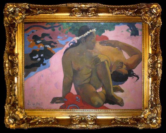 framed  Paul Gauguin What, are you Jealous, ta009-2