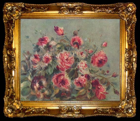 framed  Pierre Auguste Renoir Rosen von Vargemont, ta009-2