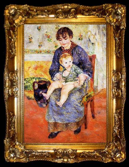 framed  Pierre Auguste Renoir Mere et enfant, ta009-2
