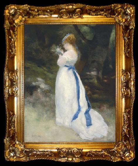 framed  Pierre Auguste Renoir Portrait de Lise, ta009-2