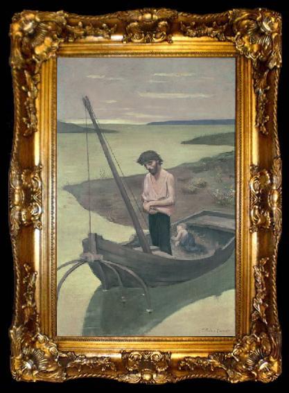 framed  Pierre Puvis de Chavannes Poor Fisherman, ta009-2