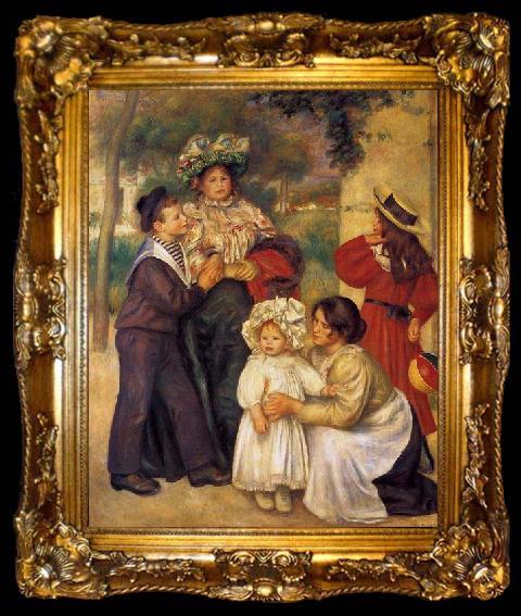 framed  Pierre-Auguste Renoir La famille d`artiste, ta009-2