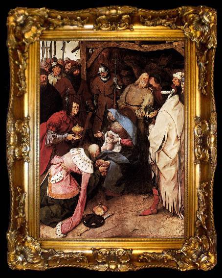 framed  Pieter Bruegel the Elder The Adoration of the Kings, ta009-2