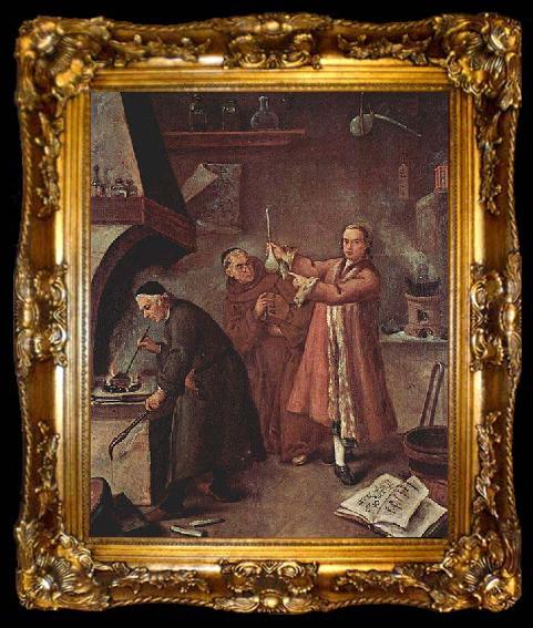 framed  Pietro Longhi Die Alchemisten, ta009-2