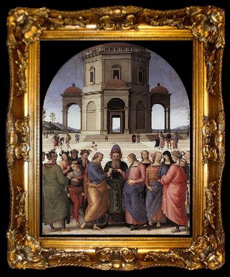 framed  Pietro Perugino Marriage of the Virgin, ta009-2